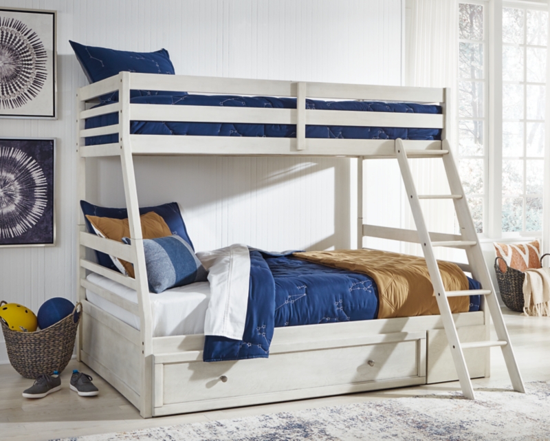 Robbinsdale Twin over Full Bunk Bed with Storage – アシュレイ
