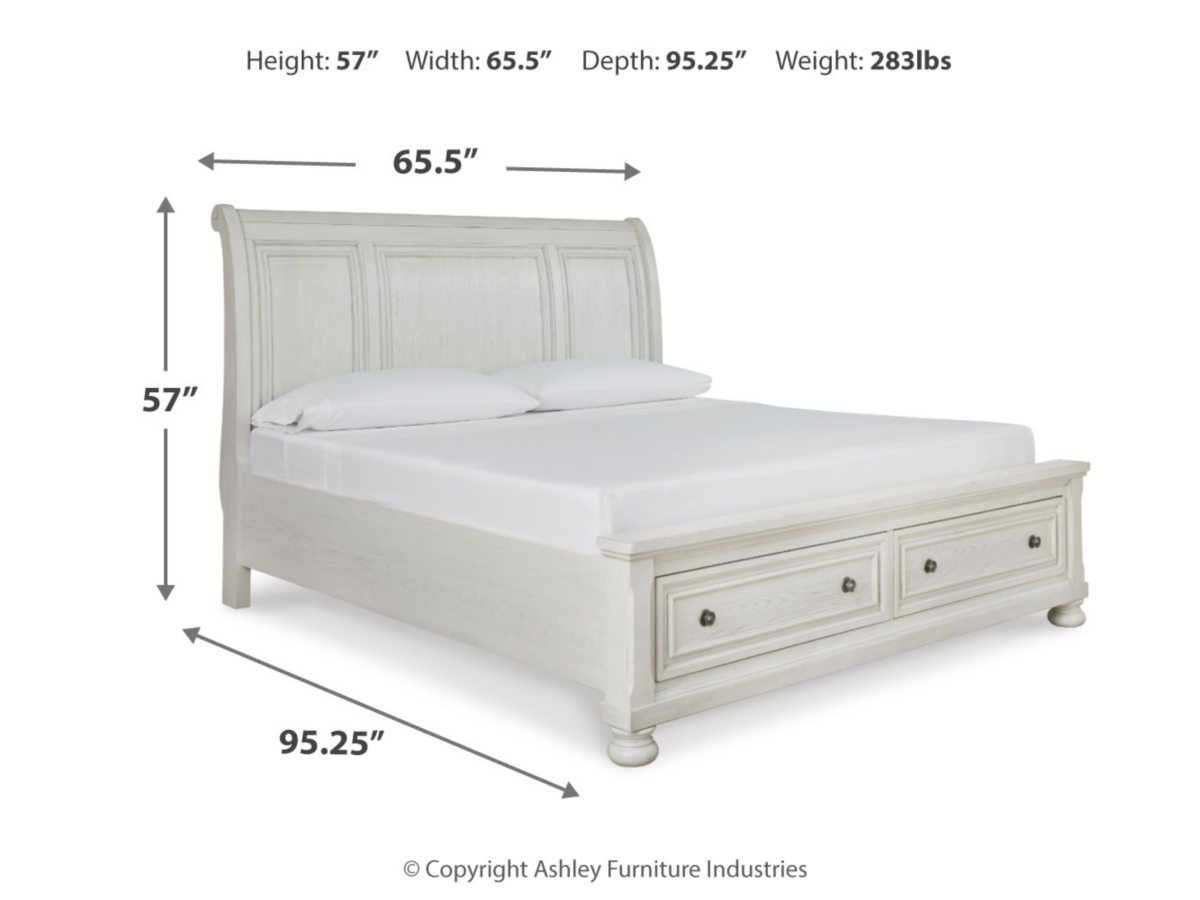 Robbinsdale Queen Sleigh Bed with Storage