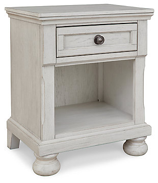 Robbinsdale Nightstand, Antique White, large