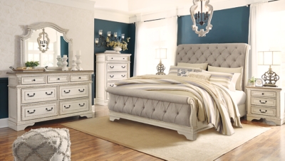 Realyn Queen Sleigh Bed Ashley Furniture Homestore