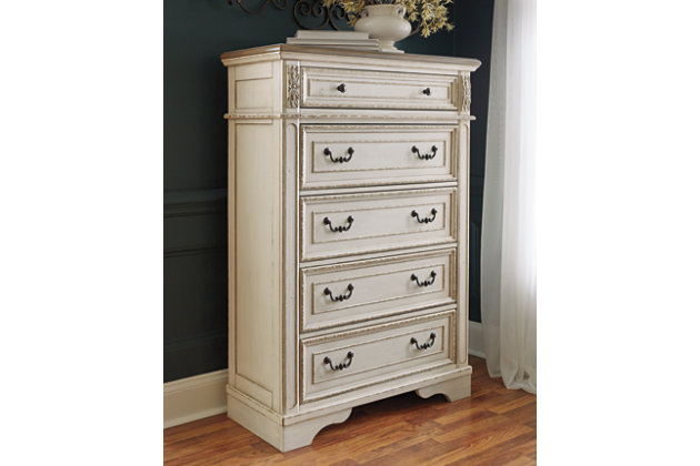 Realyn Chest Of Drawers Ashley, Ashley Furniture White Chest