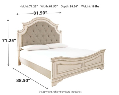 Realyn Queen Upholstered Panel Bed Ashley Furniture Homestore