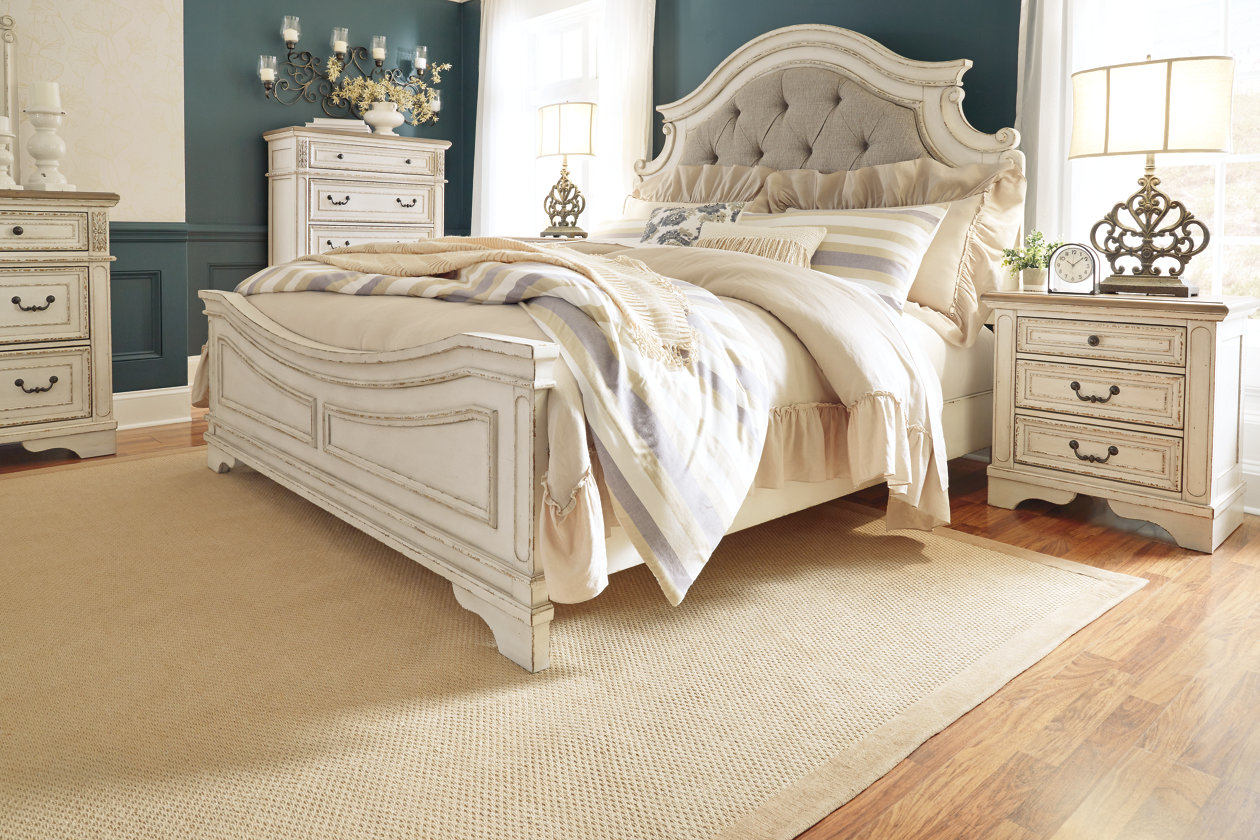 Realyn Queen Upholstered Panel Bed, Porter King Panel Bed Ashley Furniture