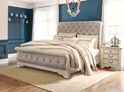 Lifestyle 4937 573349353 Queen Sleigh Bed with Tall Legs