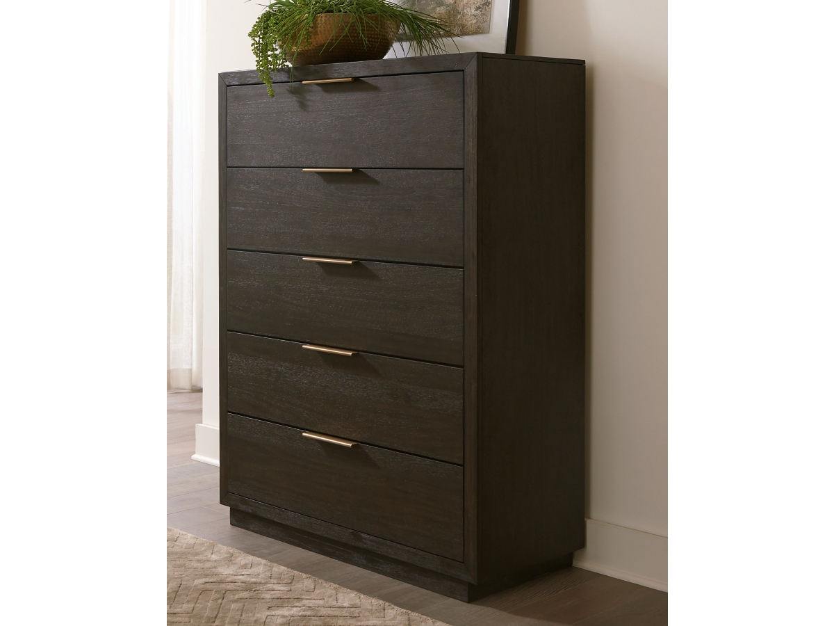 Ashley furniture black chest of drawers discount