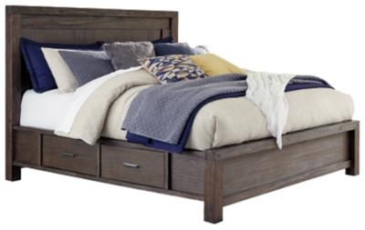 Dellbeck Queen Panel Bed With 4 Storage Drawers Ashley Furniture