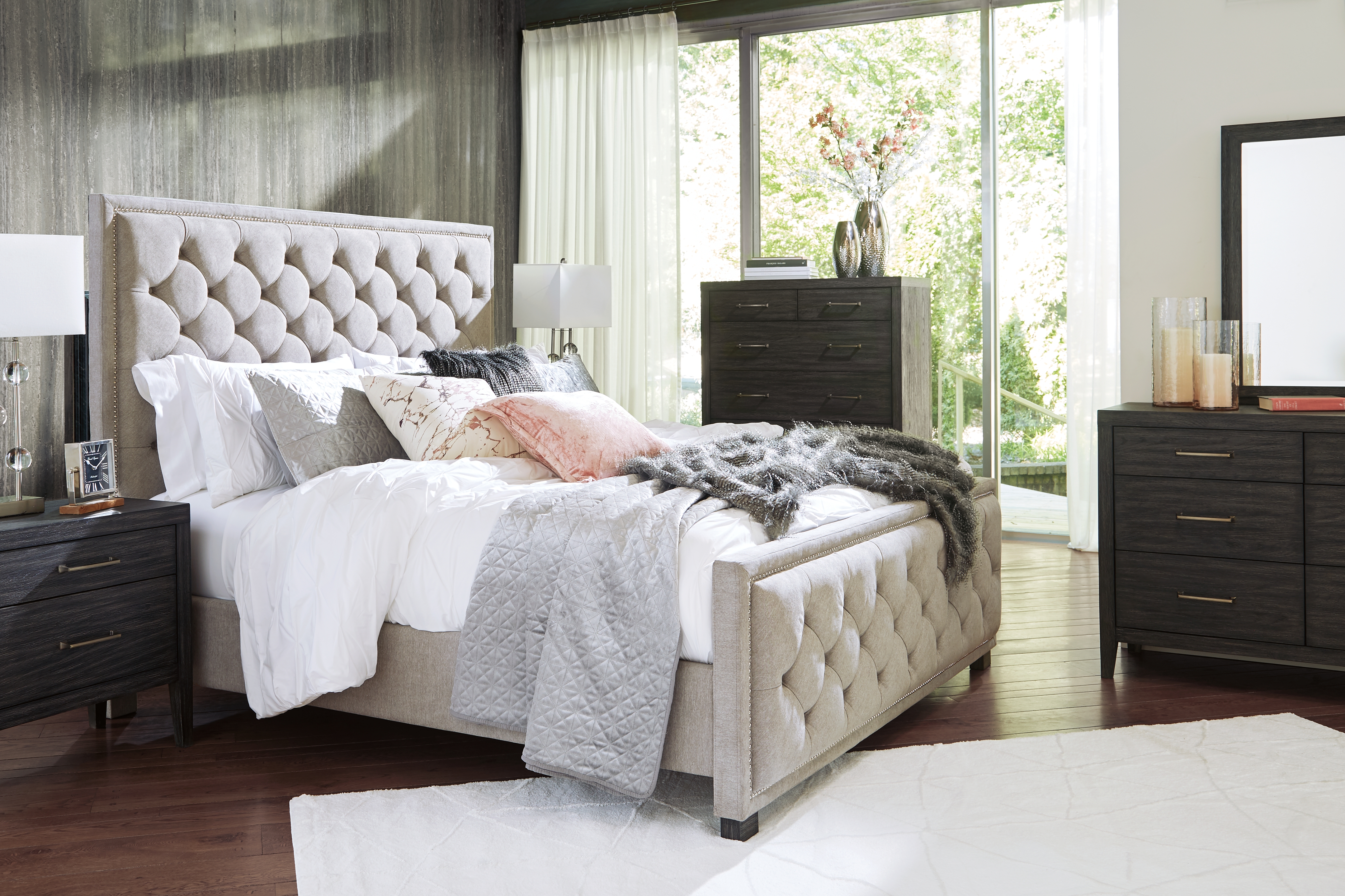 Bellvern california store king upholstered bed