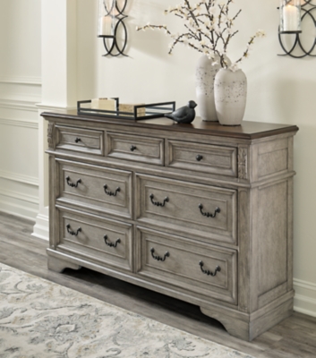 Lodenbay 7 Drawer Dresser, Antique Gray/Brown