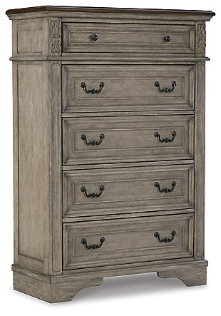 Lodenbay Chest of Drawers, Antique Gray/Brown, large