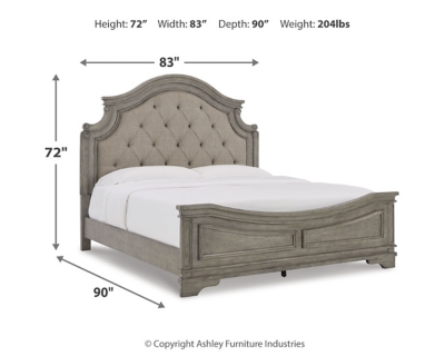 Lodenbay King Panel Bed, Antique Gray, large