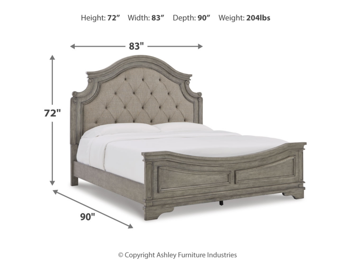 Lodenbay King Panel Bed - Antique Gray