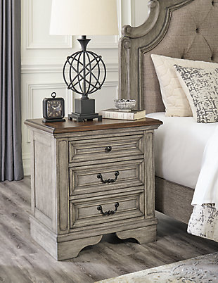 Lodenbay Nightstand, Antique Gray/Brown, rollover