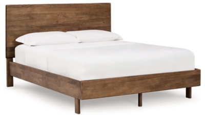 Isanti Queen Panel Bed, Light Brown, large