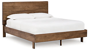Isanti Queen Panel Bed, Light Brown, large