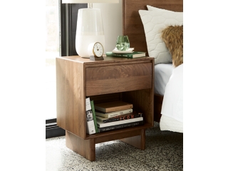 Isanti 22" 1 Drawer Charging Nightstand