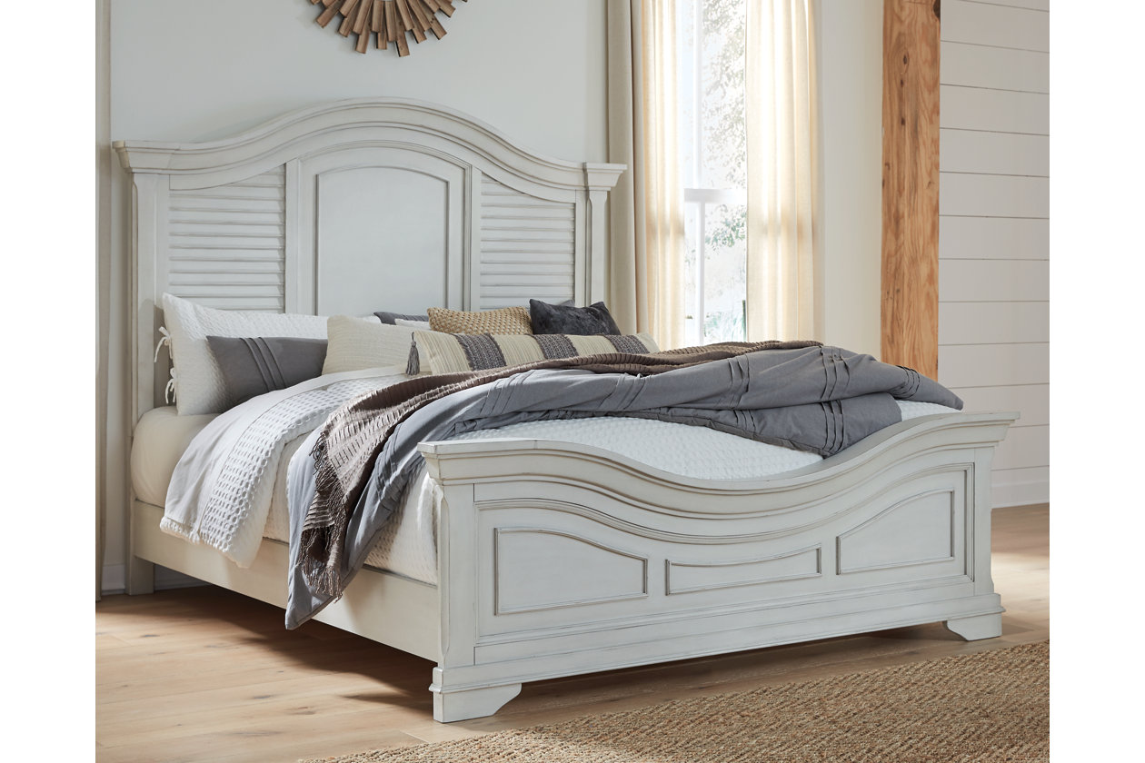 Teganville Queen Panel Bed Ashley, Ashley Furniture White King Bed