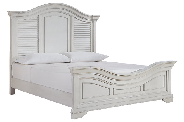 Teganville Queen Panel Bed Ashley, Coastal Style King Size Bed