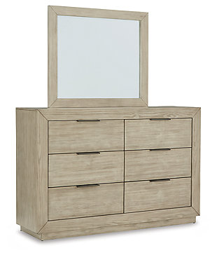 Hennington 6 Drawer Dresser and Mirror