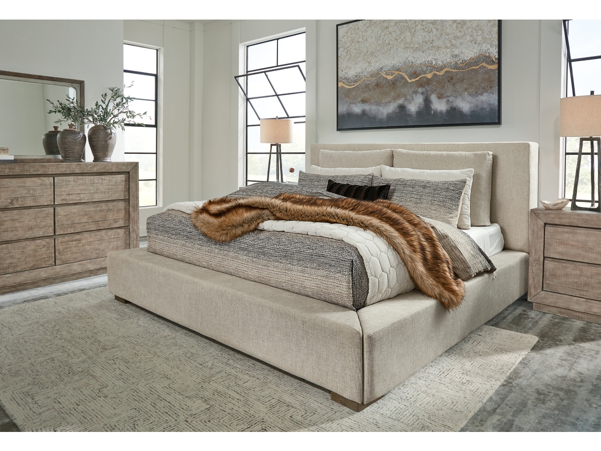 Langford upholstered store bed