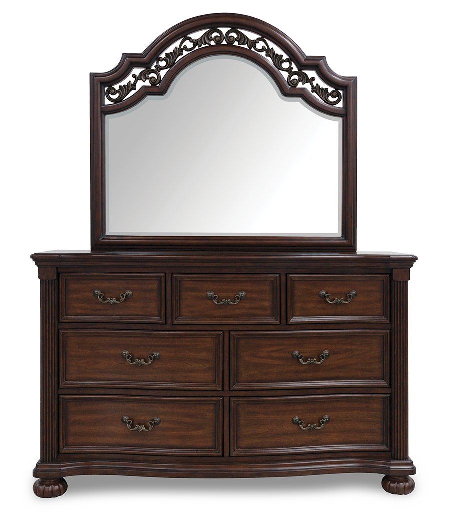 Cama King, cómoda, espejo y 2 mesitas de noche Lavinton - image 2