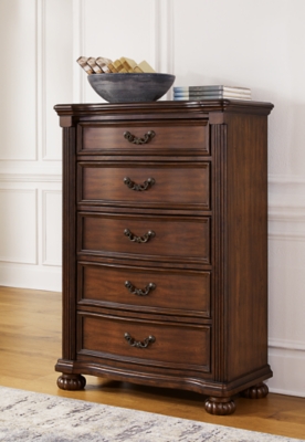 B764-46 Lavinton 5 Drawer Chest of Drawers, Brown sku B764-46