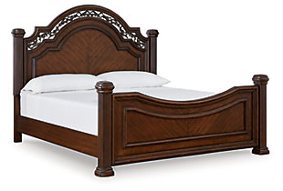 Lavinton California King Poster Bed, Brown, large