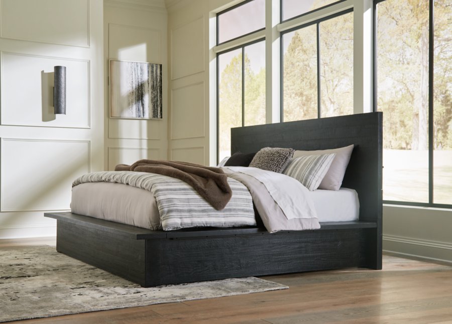 Cama Londer California King con paneles, cómoda y espejo - image 19