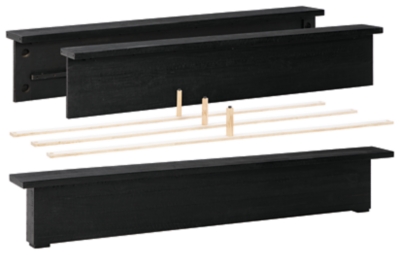 Londer California King Panel Footboard con rieles