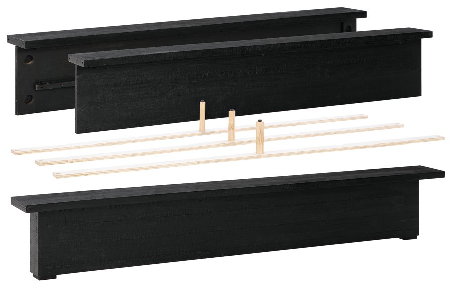 Londer California King Panel Footboard with Rails - image 1