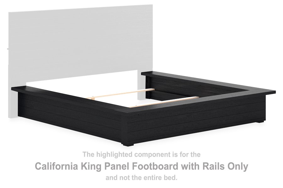 Londer California King Panel Footboard with Rails - image 2