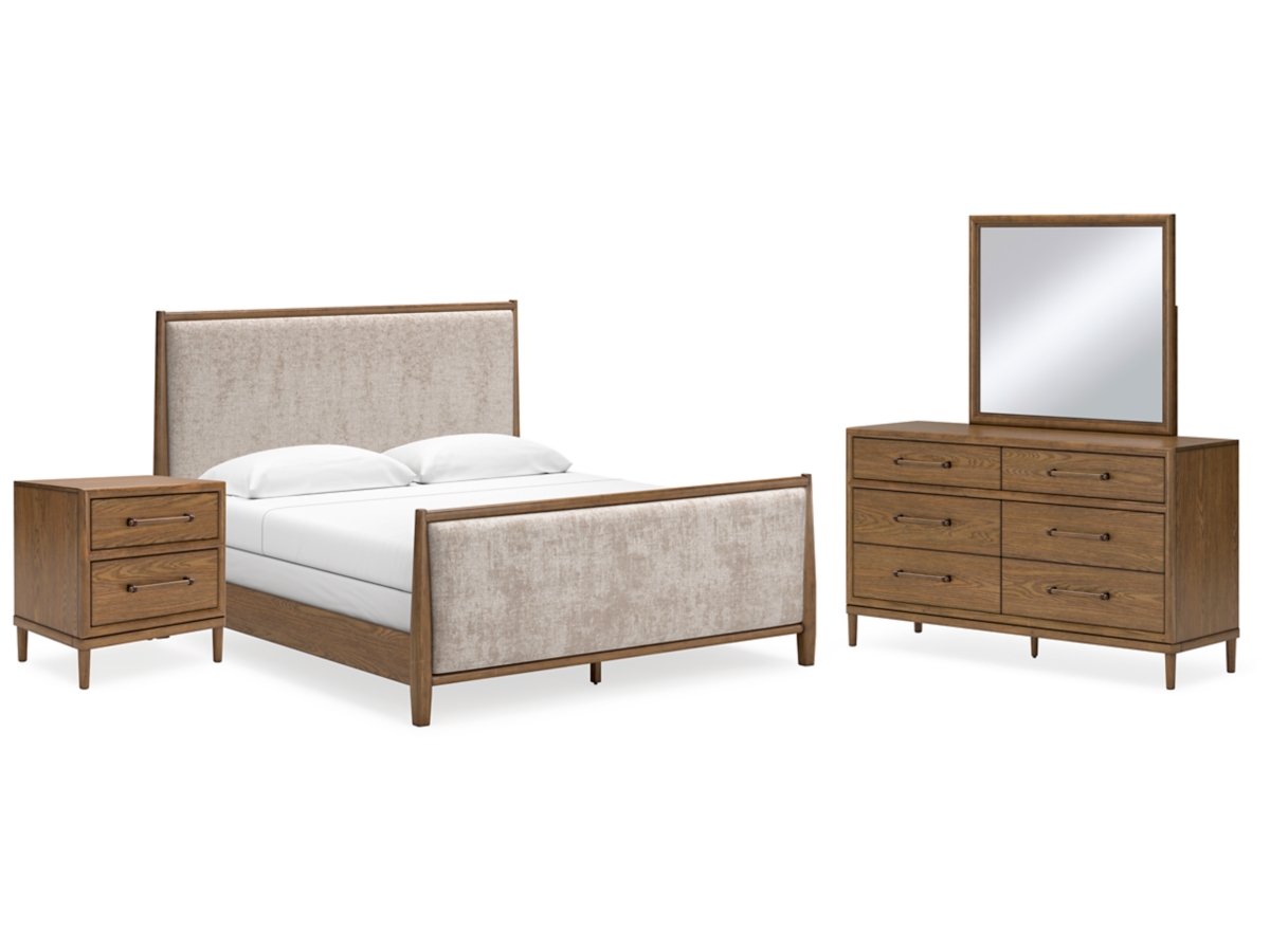 king Suleiman ほか アラビアン・ナイト 2枚セット Antique Warm Gray Solid Wood King Bedroom Set 5pcs FOA