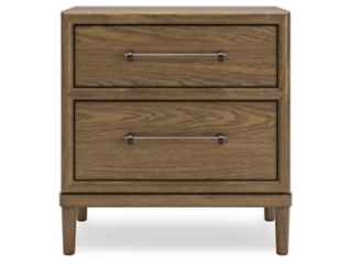 Roanhowe 26" 2 Drawer Charging Nightstand
