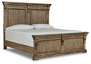 Markenburg Queen Panel Bed, Brown, large