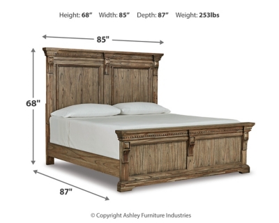 Markenburg King Panel Bed, Brown, large