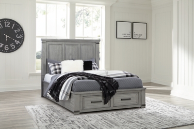 Russelyn Queen Storage Bed, Gray