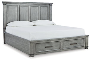 Russelyn King Storage Bed, Gray, large