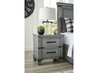 Russelyn 26" 2 Drawer Charging Nightstand