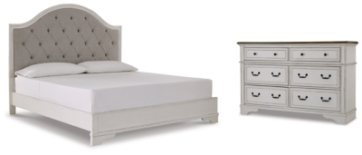 Brollyn King Upholstered Panel Bed With Dresser | Ashley