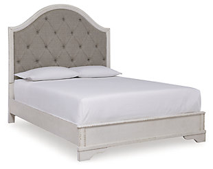 Brollyn Queen Upholstered Panel Bed, Two-tone, large