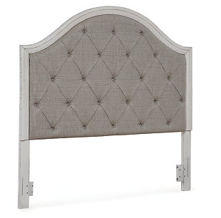 Brollyn Queen Upholstered Panel Headboard, Two-tone, large