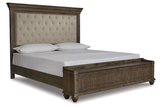 Johnelle Queen Upholstered Panel, Ashley Furniture Bed With Storage