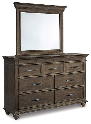 Johnelle 7 Drawer Dresser and Mirror