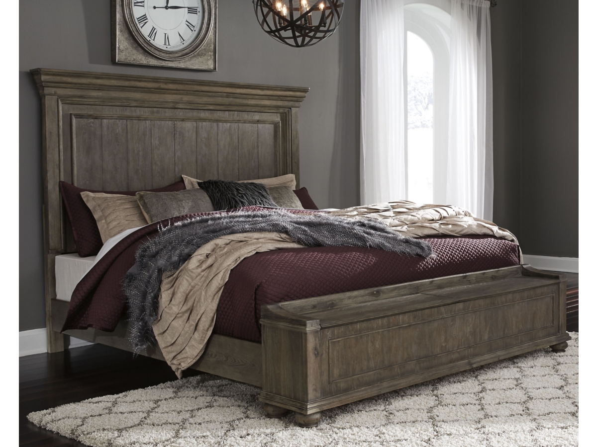 Ashley furniture deals queen storage bed