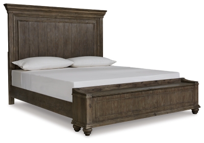 Johnelle King Panel Bed with Storage Bench