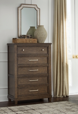 Hillcott 5 Drawer Chest, Dark Brown