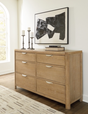 B781-31 Rencott 6 Drawer Dresser, Light Brown sku B781-31