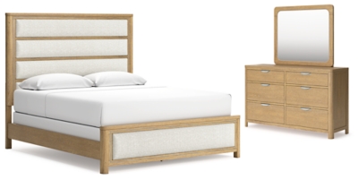 APG-B781B5-5P Rencott California King Upholstered Bed with Mirro sku APG-B781B5-5P