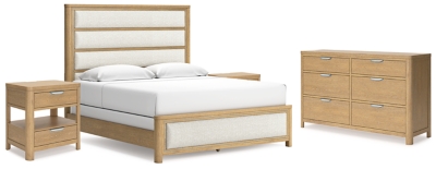 APG-B781B4-6P Rencott King Upholstered Bed with Dresser and 2 Ni sku APG-B781B4-6P