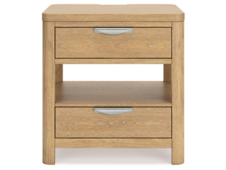 Rencott 26" 2 Drawer Charging Nightstand