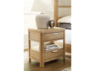 Rencott 26" 2 Drawer Charging Nightstand